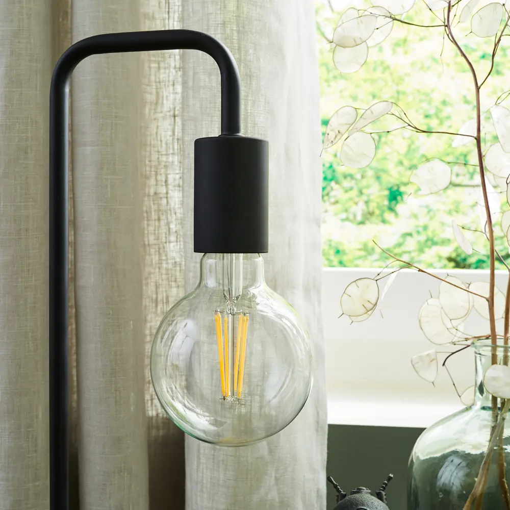 Настольная лампа INSPIRE Lina - минимализм в черном металле 86493627 STLM-1326138 - Вид №11