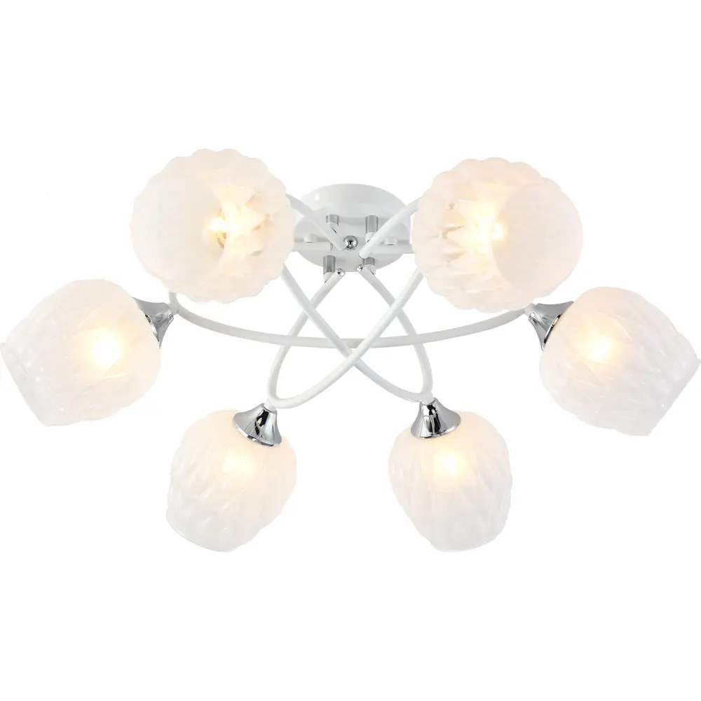 Люстра потолочная Rivoli Hettie модерн 6 ламп, цвет белый STLM-2126049