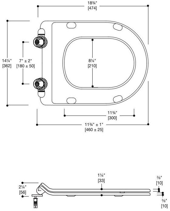 Lseat-slim Крышка сиденье для унитаза Blu Bathworks®  - Вид №3