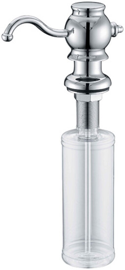 Встраиваемый дозатор ZorG Inox ZR-24 CR для жидкого мыла, хром