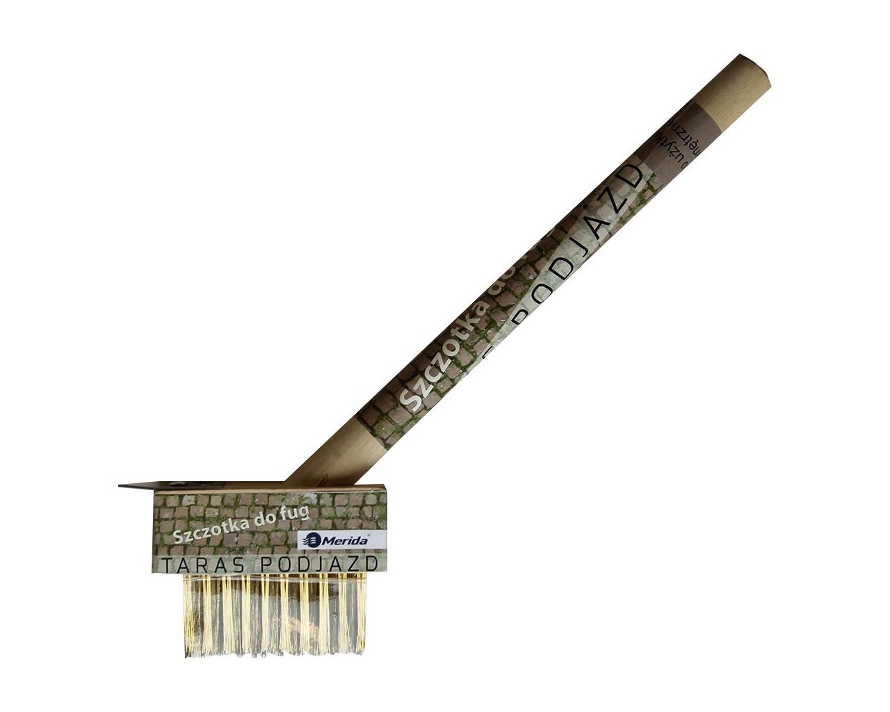 HRD703 Щетка для затирки швов с металлической щетиной и ручкой, TERRACE, DRIVEWAY, для наружного применения Merida 