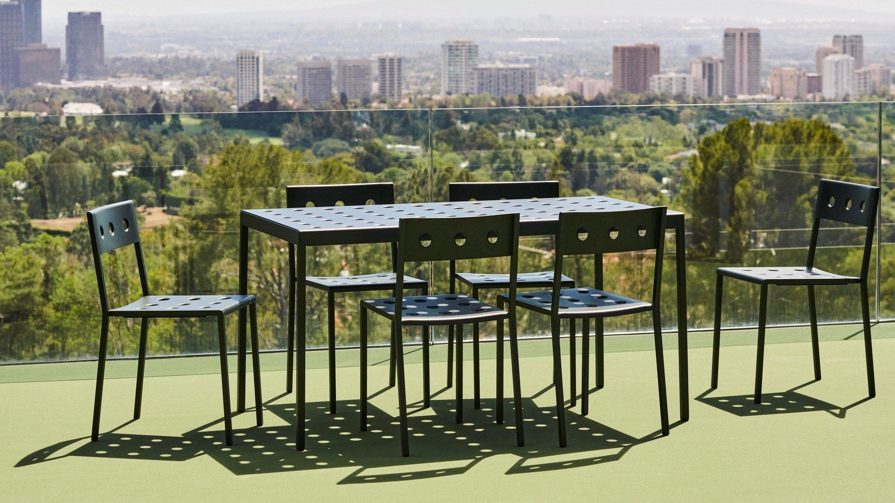 Стальной стул с порошковым покрытием с открытой спинкой Hay балкон ARCH-00152024 - Вид №43