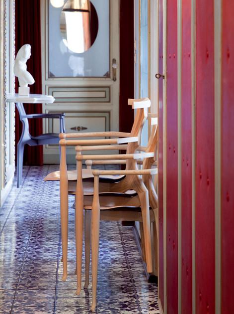 BD Barcelona Design Штабелируемый деревянный стул с подлокотниками Gaulino sun-id-1400098 - Вид №18