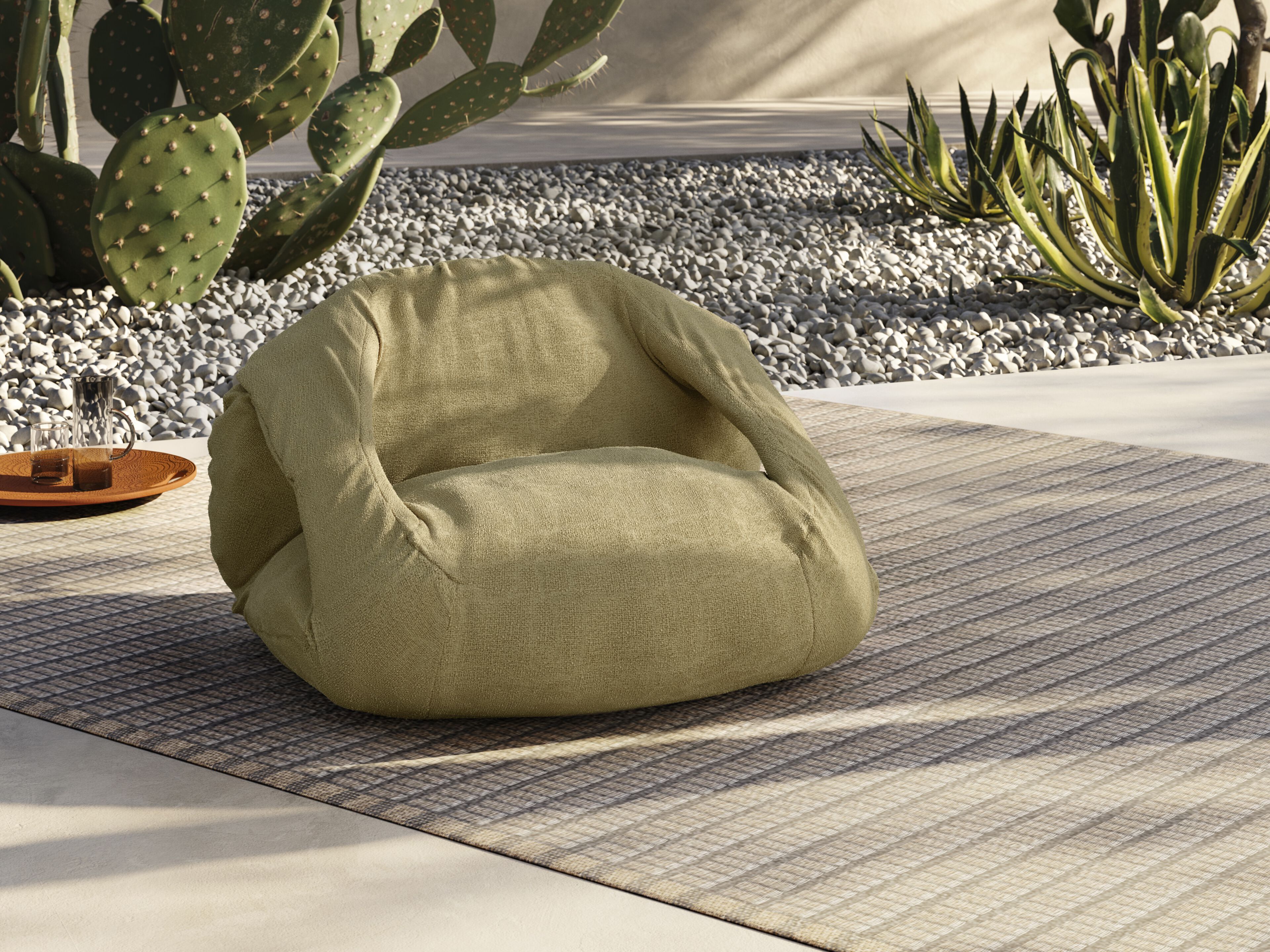 Пуф кожаный мешок Natuzzi Italia TERRA ARCH-00140475 - Вид №4