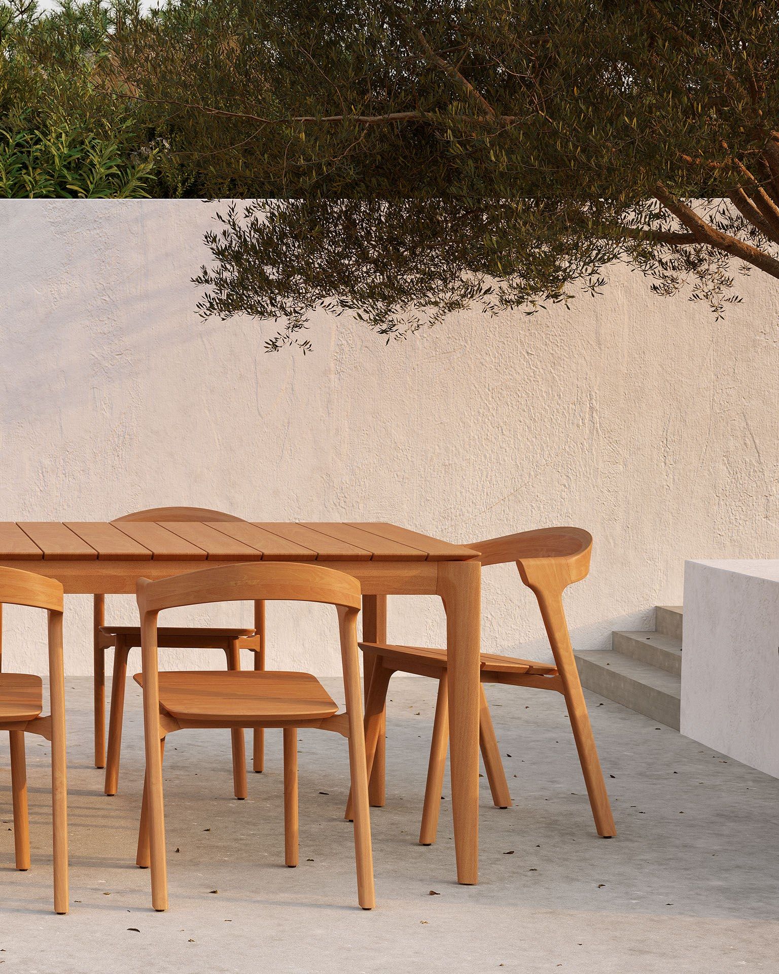 Прямоугольный садовый стол из тикового дерева Ethnicraft Bok ARCH-00021828 - Вид №4