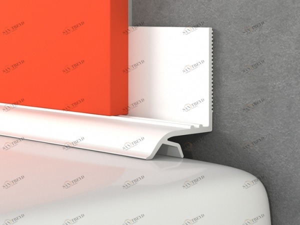 Бордюр для ванны под плитку 20 ммх1,85 м 26542 Santreyd 25476