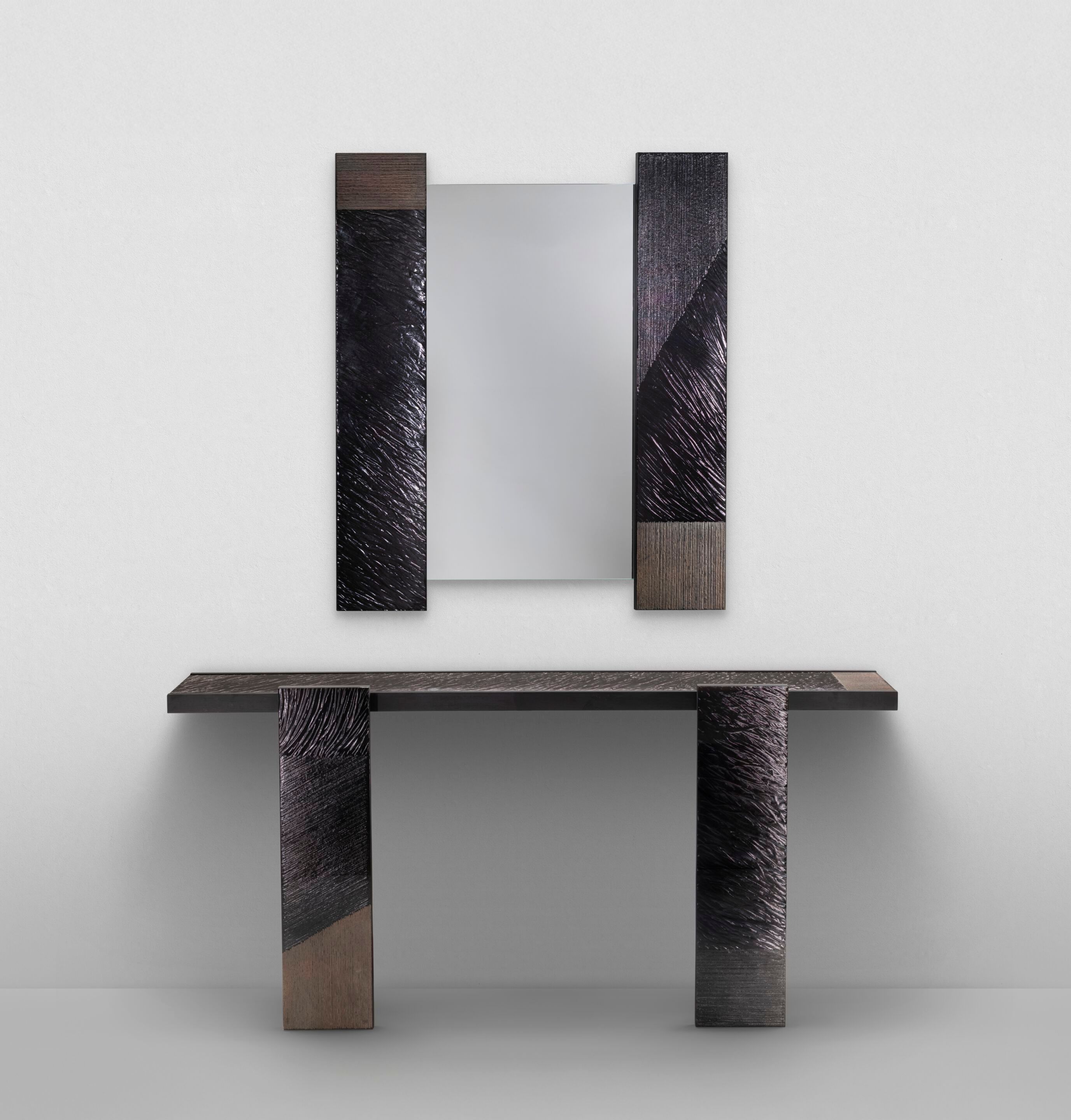 Прямоугольная консоль из дерева и стекла ARTE VENEZIANA Sub Umbra ARCH-00007672 - Вид №2