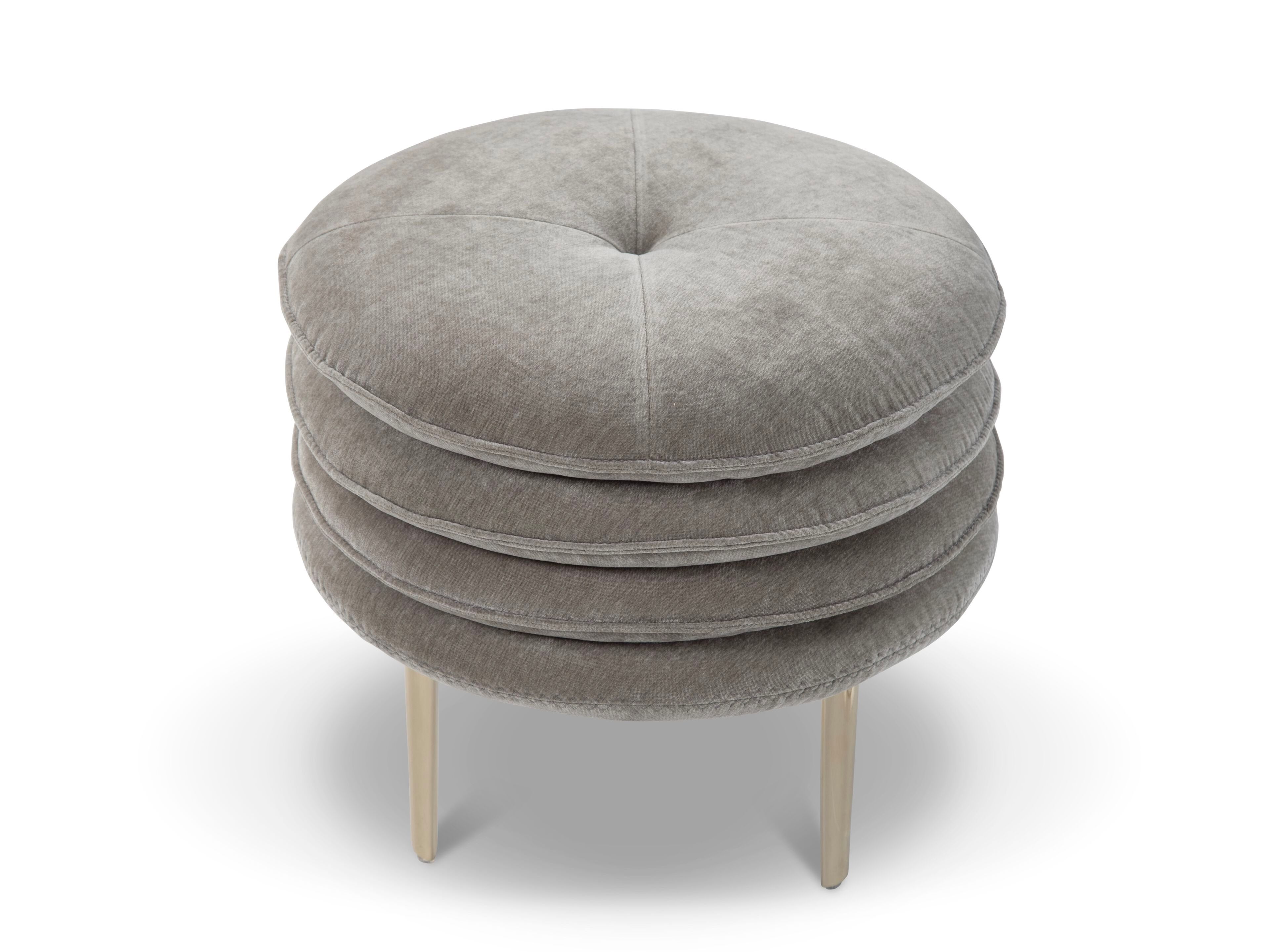 Круглый пуф из ткани Calia Italia Superior ARCH-00000008