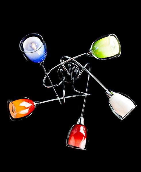 Потолочная люстра Eurosvet 2267/5 хром EUROSVET ДИЗАЙНЕРСКИЕ 182733 Разноцветный  - Вид №3