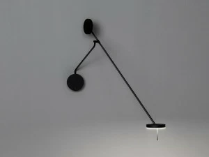 Grok Регулируемый настенный светильник из алюминия Invisible