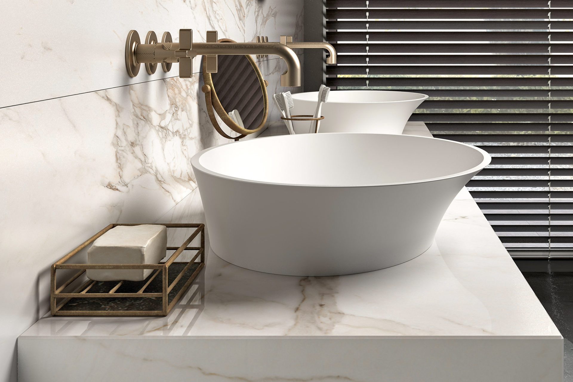 Tender lak – 01 Mastella  Tender LAK  Комплект мебели для ванной 