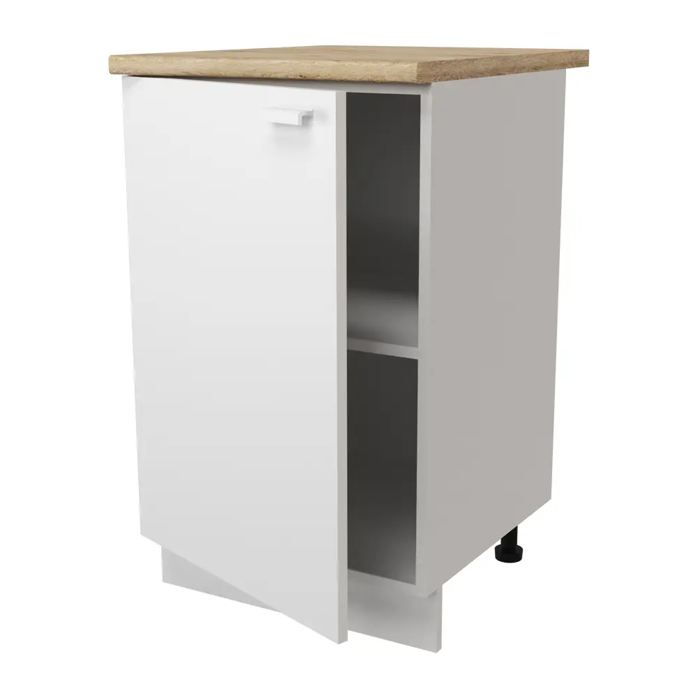 Кухонный шкаф напольный Изида 50x86x56 см ЛДСП цвет белый Santreyd STLM-2179865 - Вид №1