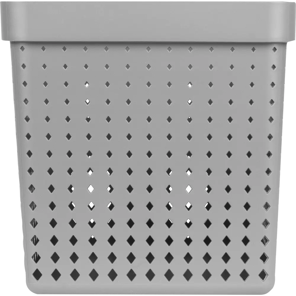 Корзина Seoul, 295х295х295 мм, 21 л, полипропилен, цвет графитовый PLAST TEAM STLM-2072555 - Вид №2