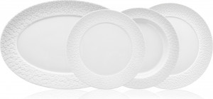 10664322 Meissen Сервиз столовый Meissen "Королевский цвет. Белый бисквит" на 6 персон 19 предметов Фарфор