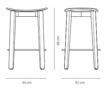 Тканевый барный стул с подставкой для ног Gazzda ARCH-00120216 - Вид №7