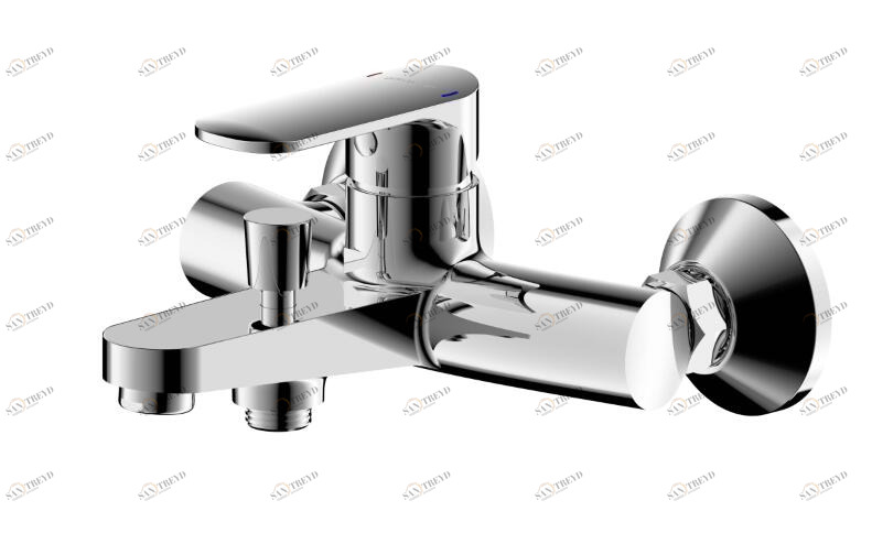 Смеситель для ванны короткий излив Louise F6191183CP-01-RUS bravat