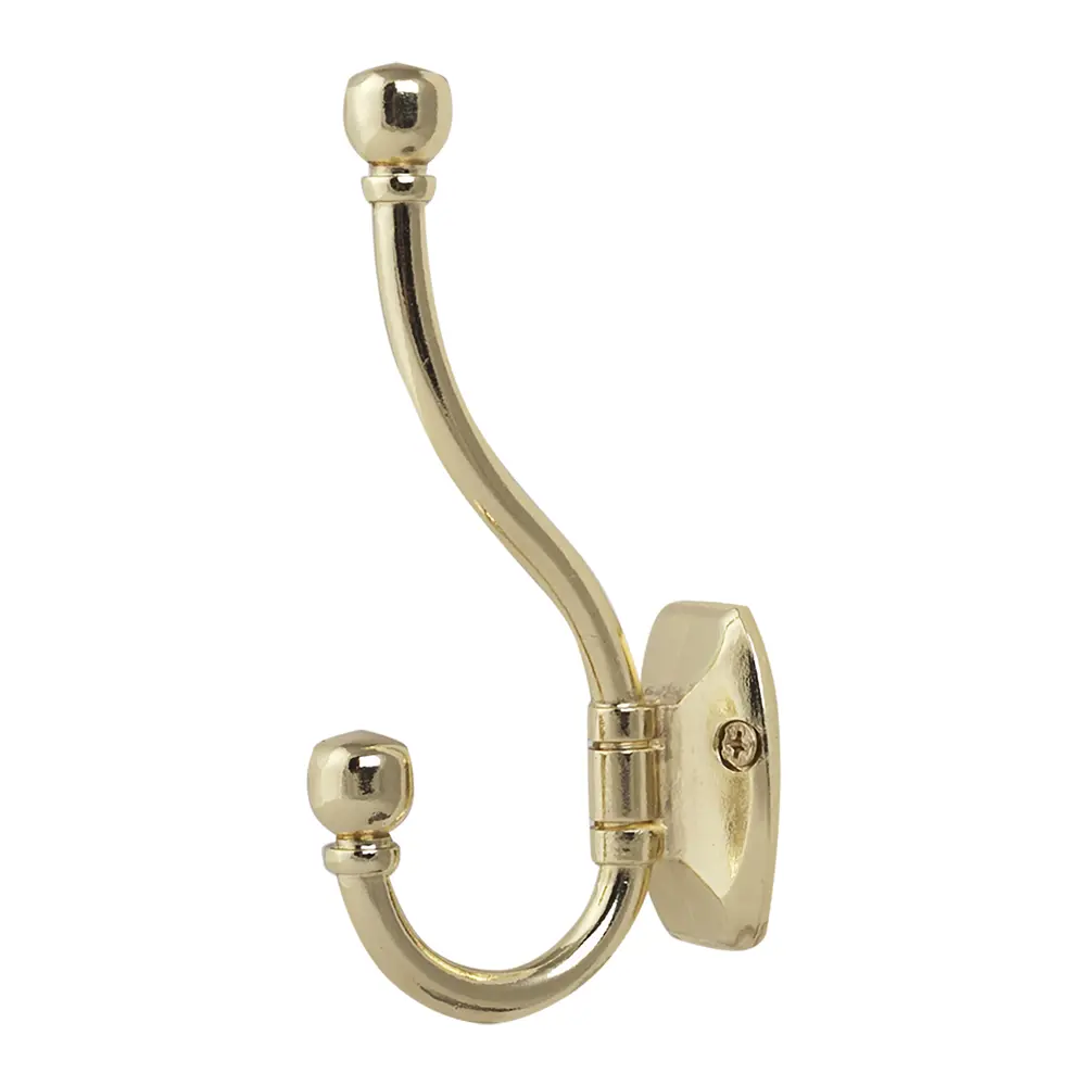 Крючок с шариком для пальто и шапки, металл, цвет золотой LAMPLANDIA STLM-2155530