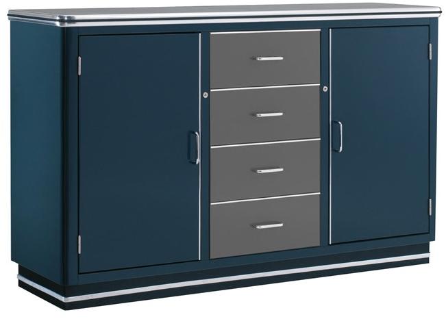 müller möbelfabrikation Стальной буфет с ящиками Classic line Sb123 - Вид №5