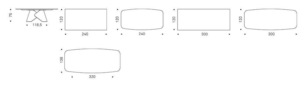 Керамический бочонок стол Cattelan italia SCOTT KERAMIK ARCH-00057269 - Вид №7