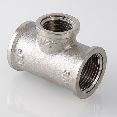 VTr.750.N.0504 Фитинг резьбовой – тройник переходной Valtec 3/4" х 1/2" х 3/4"  - Вид №5