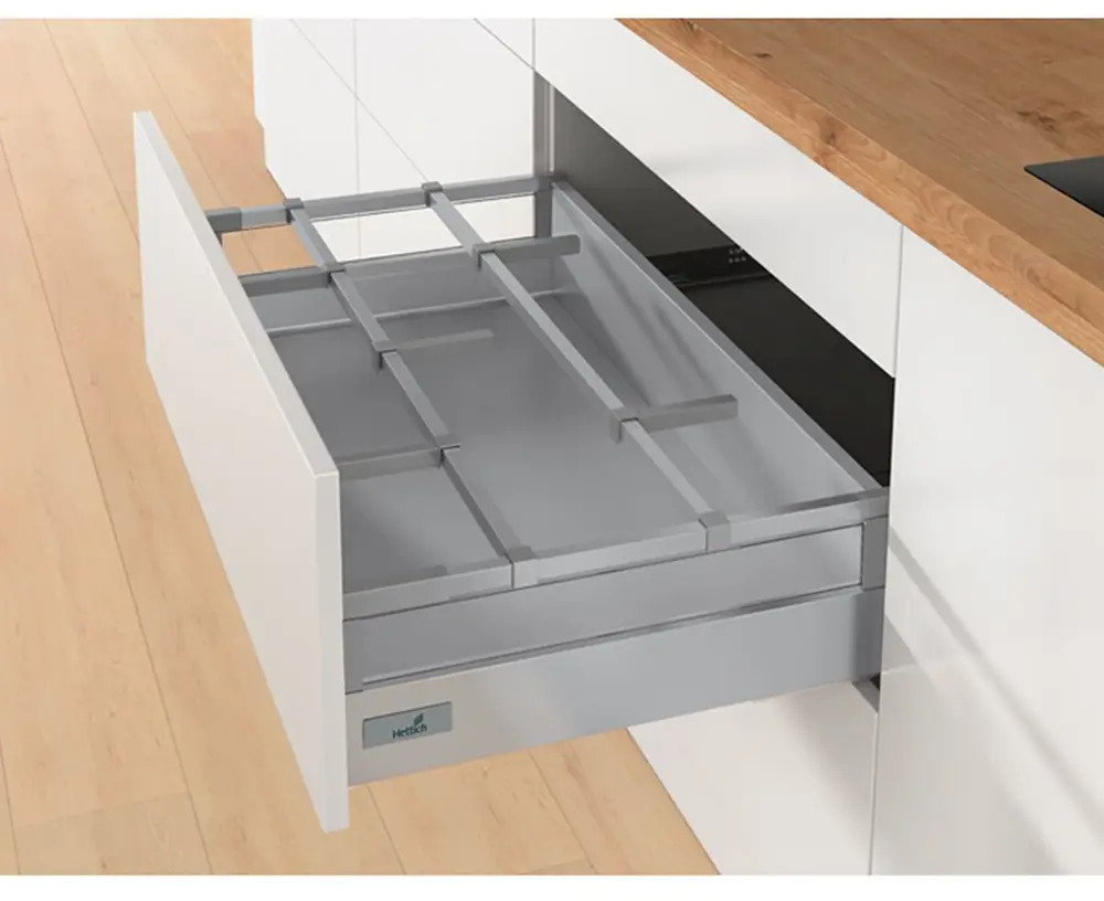 91580226 Разделитель для шкафа 3 шт Hettich OrgaStore 410 3.10x3.10x81 см сталь цвет серебристый STLM-1098780