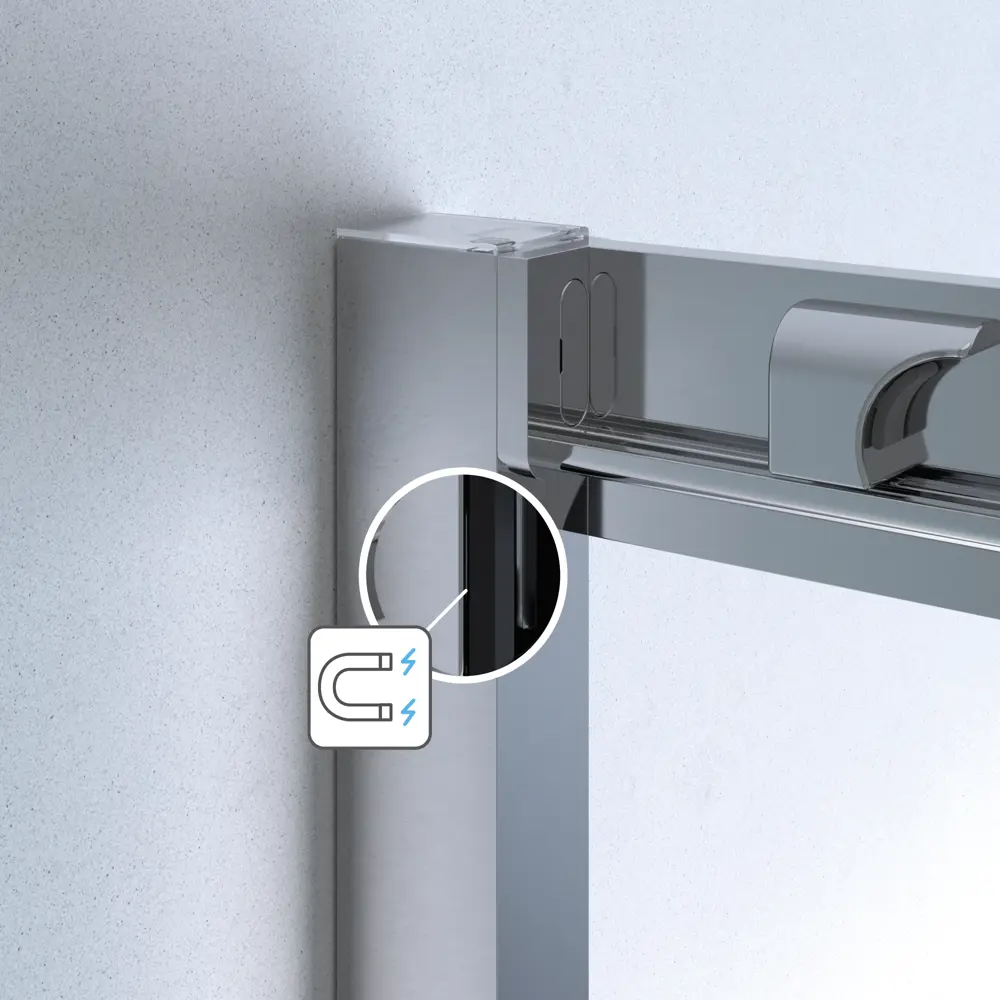 Комплект стекол для раздвижной душевой двери Sensea Easy 110 см прозрачное стекло цвет профиля на выбор 83631057 STLM-2005147 - Вид №5