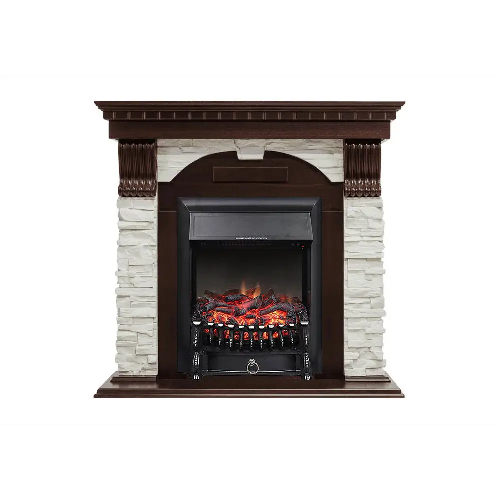 Каминокомплект Royal Flame Dublin с очагом Fobos FX BL 1.5 кВт цвет темное дерево 89335223 STLM-2096322 