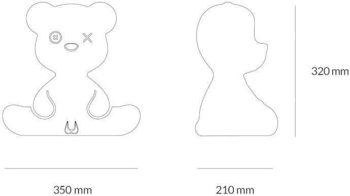 Qeeboo Настольная лампа из полиэтилена Teddy sun-id-1346024 - Вид №5