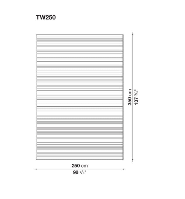 Напольный прямоугольный полиолефиновый ковер B&B Italia Outdoor TWIST ARCH-00150068 - Вид №3