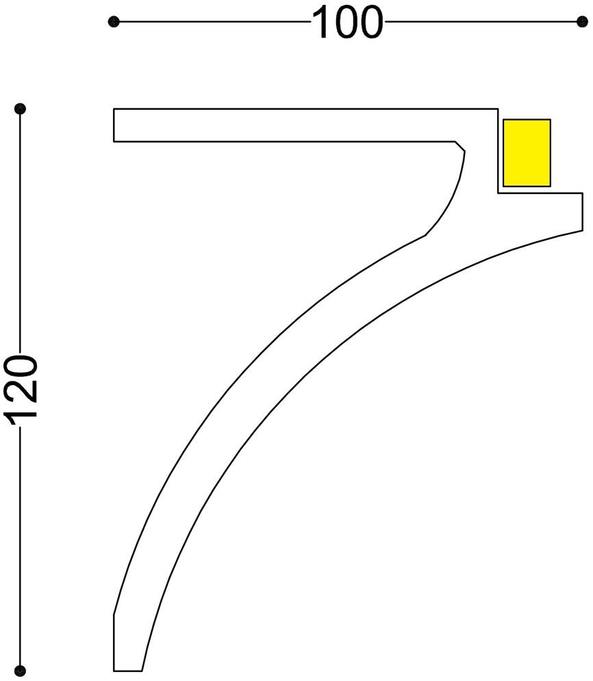Eleni Каркас для шторного освещения  El802  - Вид №3