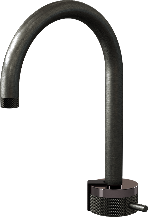 E-11502-R1OX-L2BK-BOX Однорычажный прогрессивный смеситель для раковины - излив 16см GRAFF MOD+