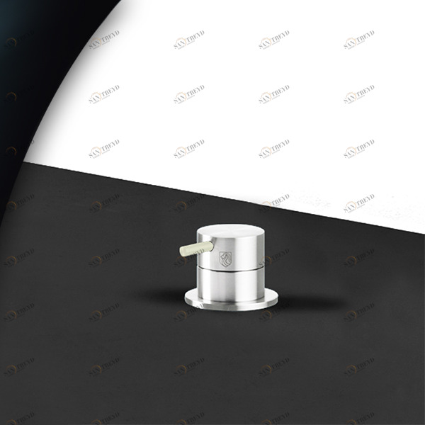 Смеситель для раковины сталь глянцевая с серой ручкой Toki Radomonte TKI12LCIL29