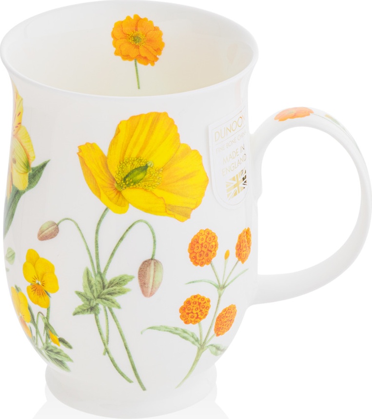 10671212 Dunoon Кружка Dunoon "Желтые цветы.Саффолк" 310мл Фарфор костяной 