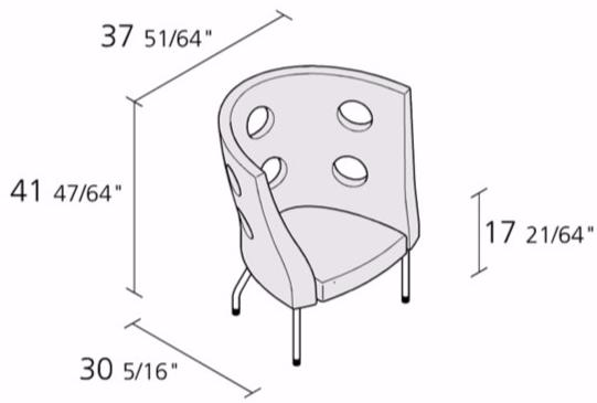 Alias Мягкое кресло со съемным чехлом из ткани Flexus sun-id-1463670 - Вид №1
