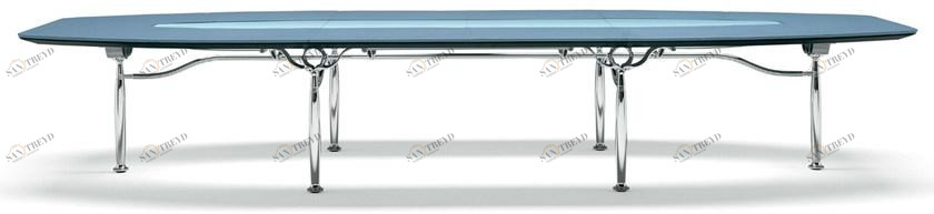 Poltrona Frau Кожаный стол для переговоров с системой управления кабелями L'ufficio - sistemi direzionali sun-id-1465705