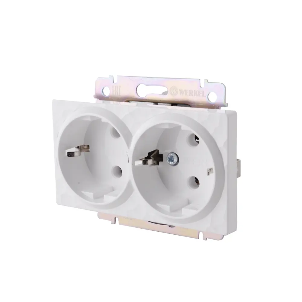 WERKEL Hammer — двойная розетка с заземлением для современного интерьера 84684330 STLM-0053640 - Вид №1