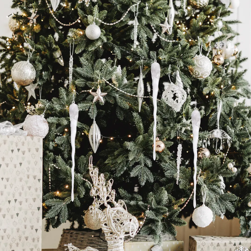 89381683 Украшение елочное «Сосулька», 30.5x3.6 см, цвет прозрачный STLM-1512475 Santreyd  - Вид №2