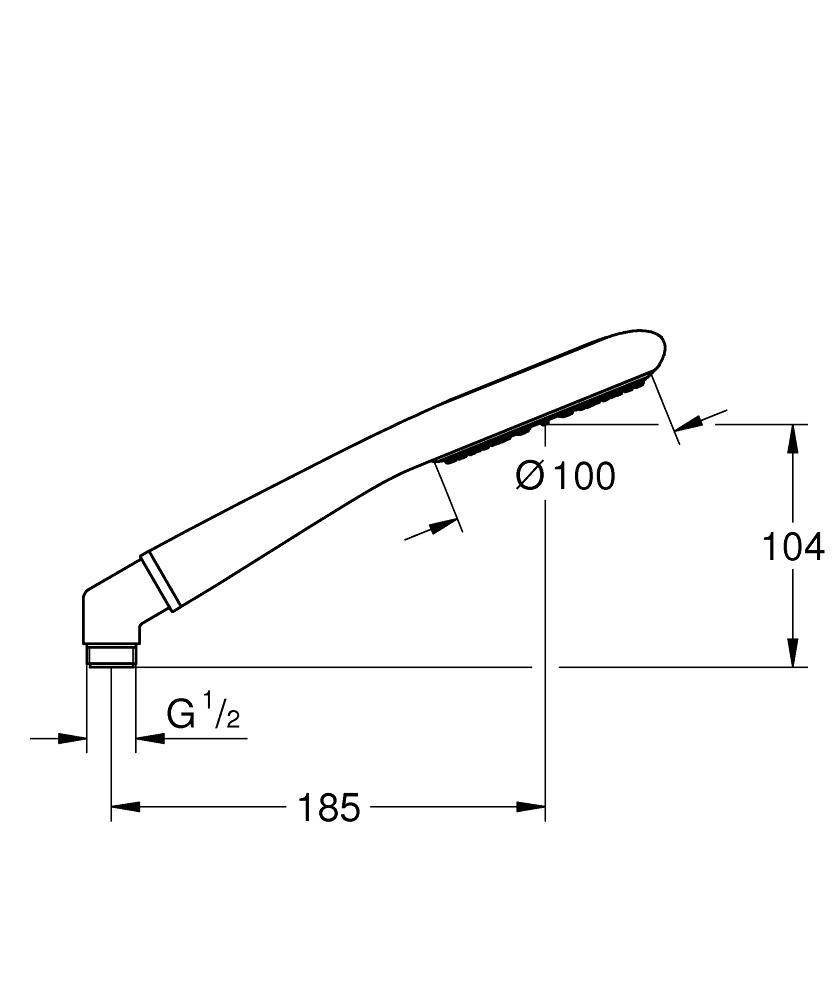27377000 Ручной душ Grohe хром  - Вид №1