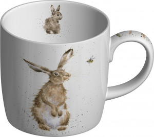 10623873 Royal Worcester Кружка Royal Worcester "Забавная фауна", "Заяц и пчела" 310мл Фарфор костяной