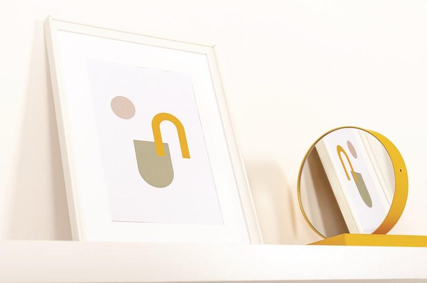 FORMAE Настольные часы с зеркалом из окрашенной стали Roommate sun-id-1468986 - Вид №9