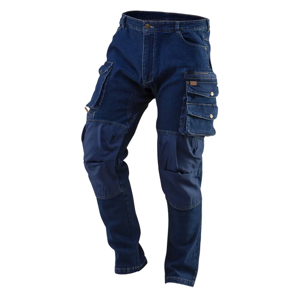 Брюки рабочие с усилением колена Neo Tools Denim синие размер XS рост 172-175 STLM-2010856
