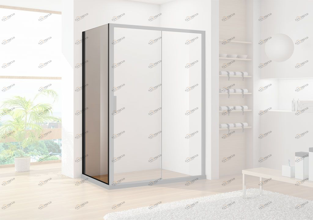 Боковая стенка Aquanet Pleasure AE60-F-100H200U-BT 100, прозрачное стекло AE60F100H200UBT