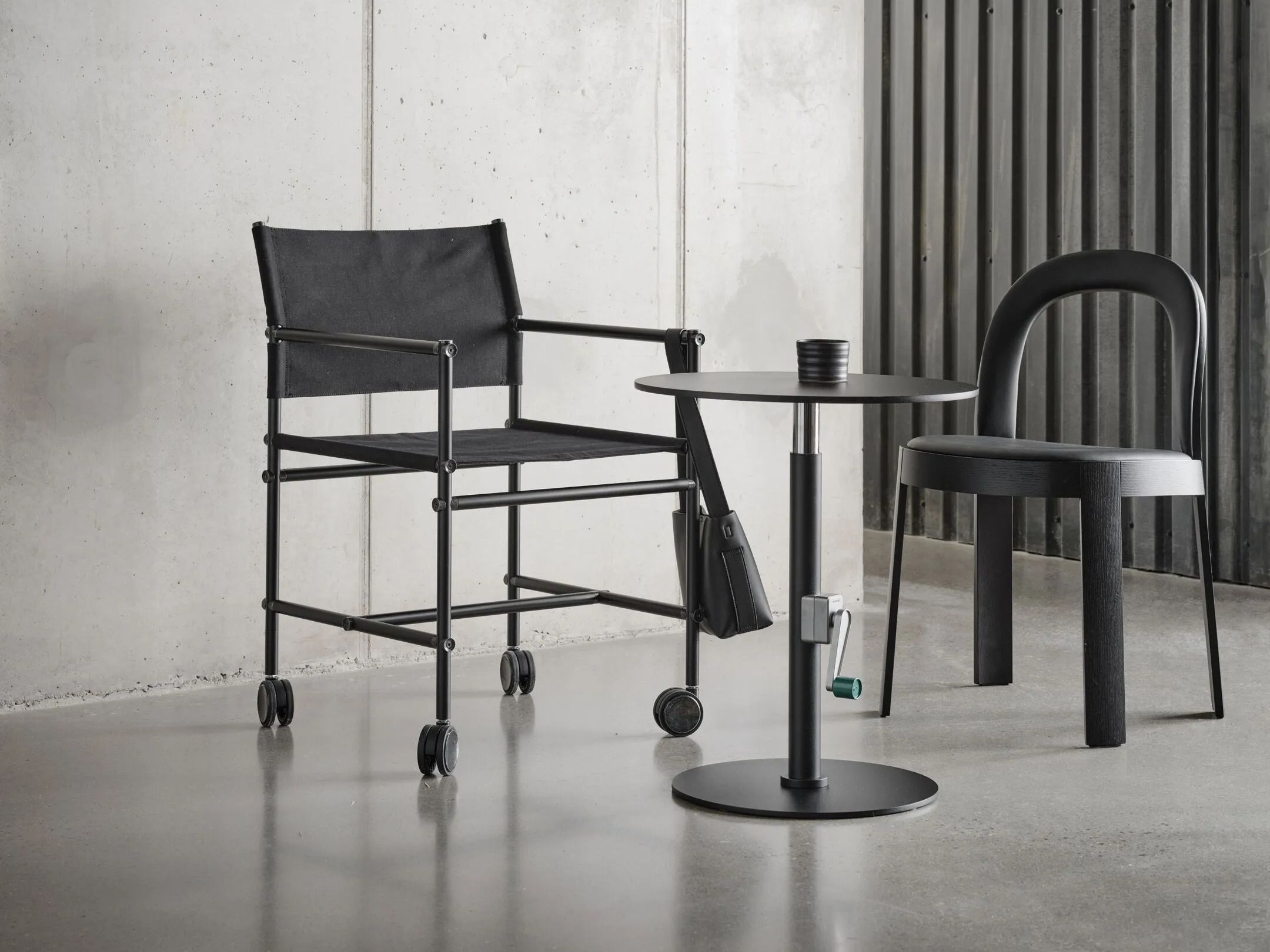 Тканевый стул с подлокотниками и колесами Bla Station Able ARCH-00152716 - Вид №4