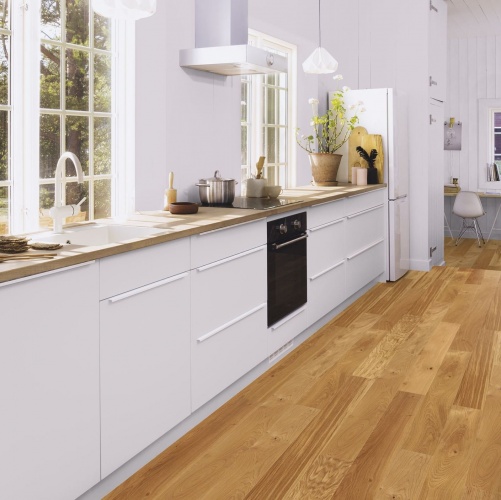 Инженерная доска Boen Maxi Rustic Live Natural Ированная С Фаской 2v Дуб Рустик с брашью (Текстурированная) 1000х100 мм EBL64KFD - Вид №2