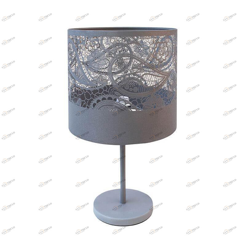 Лампа настольная серая Seven Fires "Карвед" 39207.04.84.01C SEVEN FIRES КАРВЕД 00-3907870 Серый 