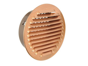 Встраиваемая решетка для отверстий диаметром от 80 до 200 мм с пластиковым отверстием