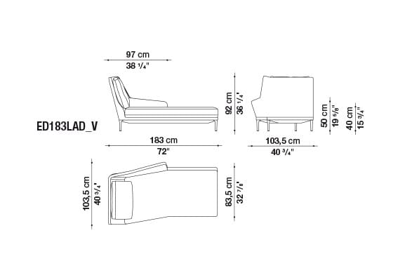 Ткань Dormeuse B&B Italia Edouard ARCH-00140009 - Вид №2