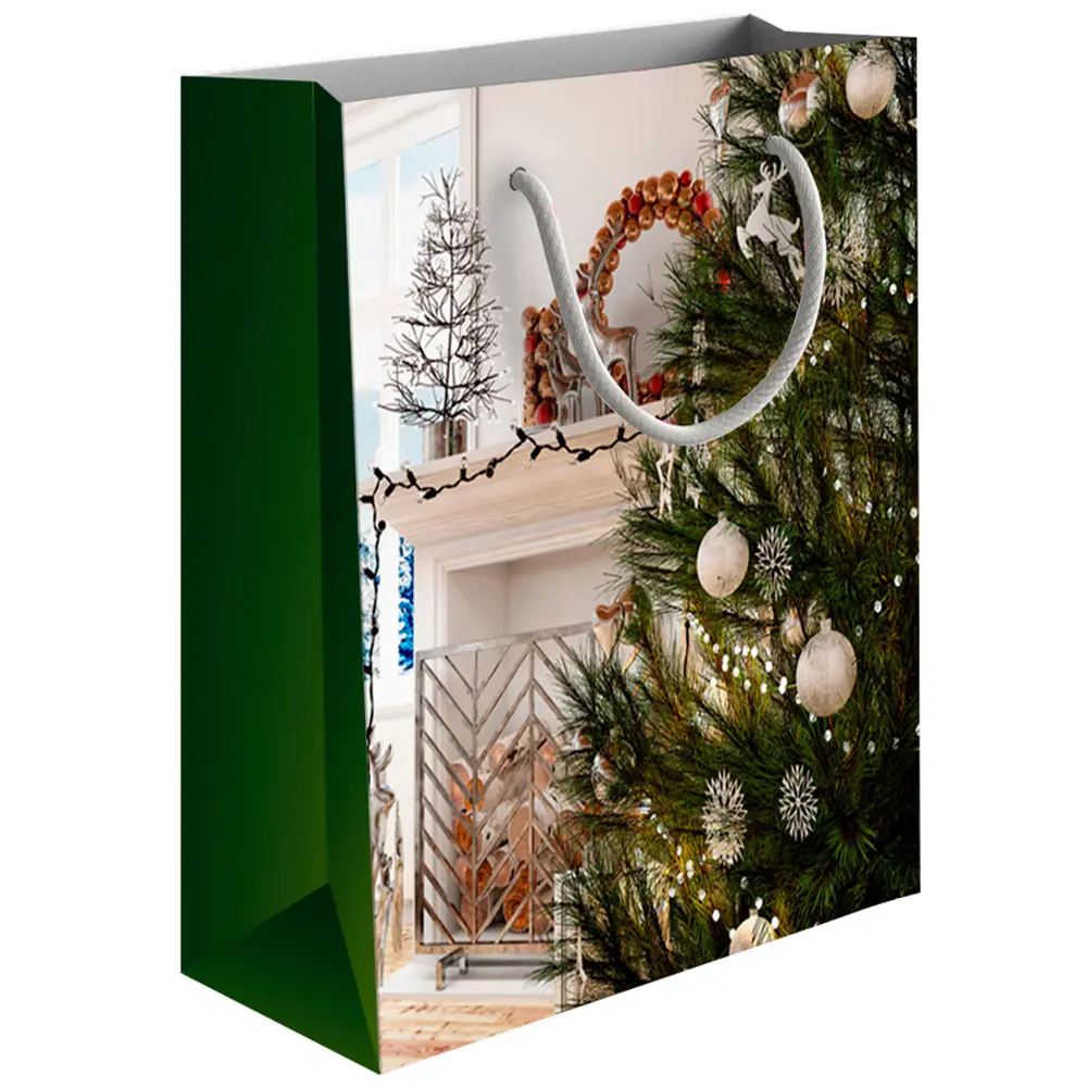 Подарочный пакет Новогоднее чудо 21x30x14 см разноцветный 89427283 STLM-2141996 Santreyd 
