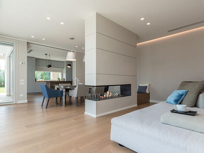 Встроенный камин с тройным фасадом из биоэтанола bioKamino Bkbf ARCH-00042296 - Вид №1