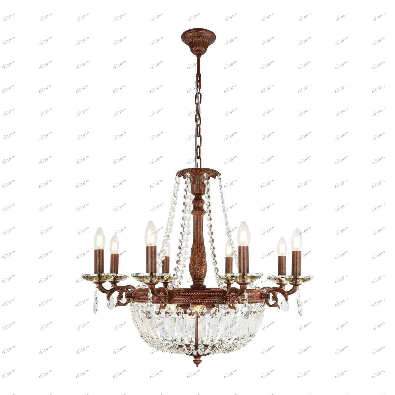 Подвесная люстра Globo Asha 64130-8R GLOBO ДИЗАЙНЕРСКИЕ, ASHA 00-3887538 Коричневый Ceramica Globo 